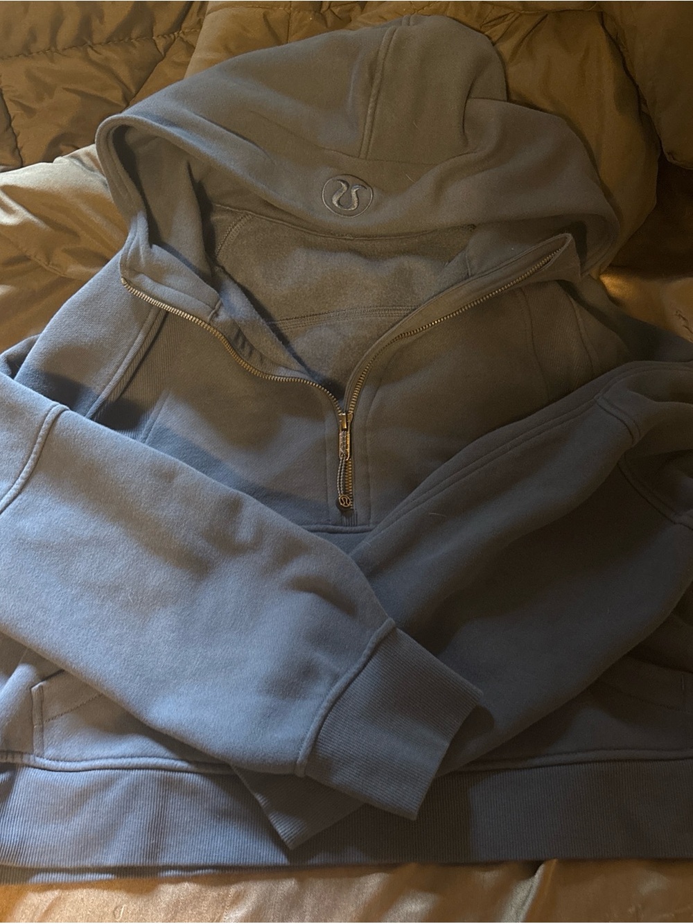 lululemon athletica Slate Blue Quarter-Zip Hoodie